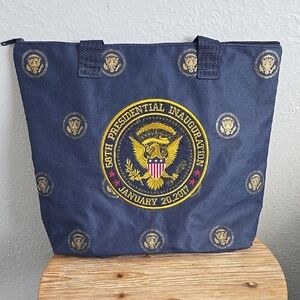 Inaugrial Blue and Gold Tote Bag with Official Emblem